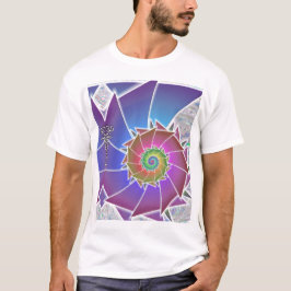 Fibonacci regnbågeSpiralism skjorta Tee