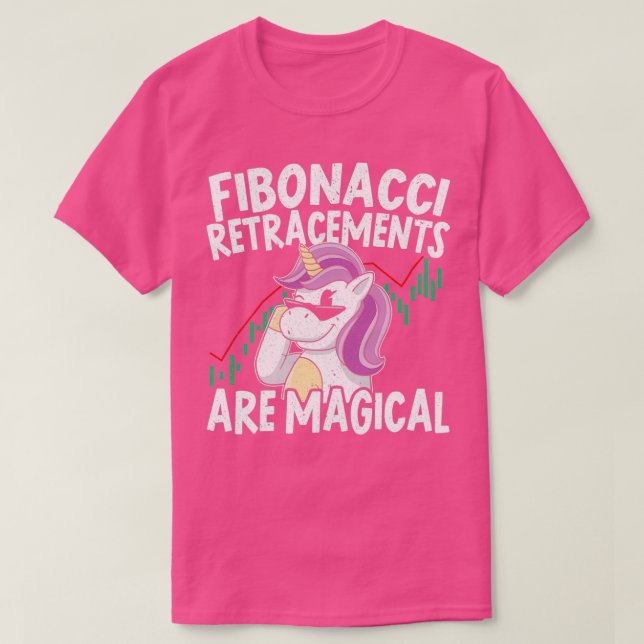 Fibonacci Retracement Are Magical Unicorn Trader 1 T Shirt (Design framsida)