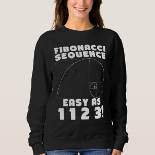 Fibonacci-sekvens enkel som 1 1 2 4 Gyllene snitte T Shirt