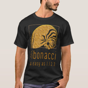 Fibonacci-sekvens & Gyllene snittet Natur Nautilus T Shirt