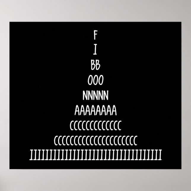 Fibonacci Sequence Poster (Framsidan)