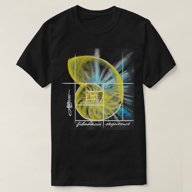 Fibonacci Sequence  T Shirt (Design framsida)