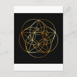 Fibonacci-spiral - Den heliga geometrin Vykort