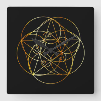 Fibonacci spiral den sakrala geometrin fyrkantig klocka