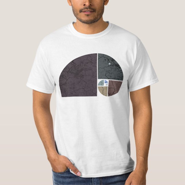 Fibonacci Spiral Elephant - Golden Ratio 2 T Shirt (Framsida)