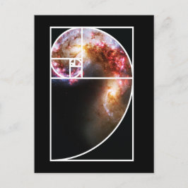 Fibonacci Spiral Galaxy Vykort