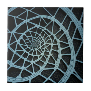 Fibonacci Spiral Modern Art Ceramic Tile Kakelplatta