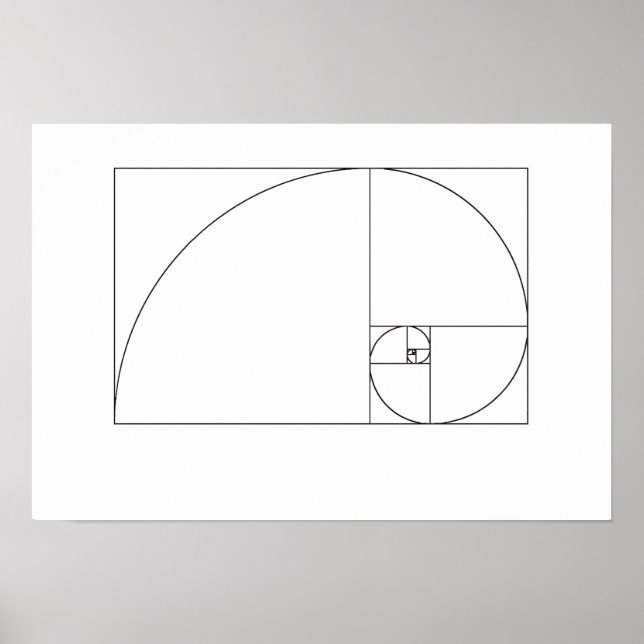 Fibonacci Spiral Poster (Framsidan)