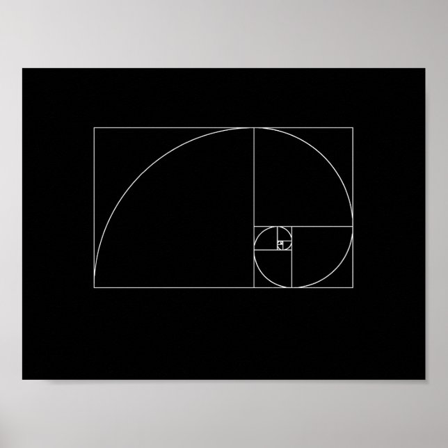 Fibonacci Spiral Poster (Framsidan)