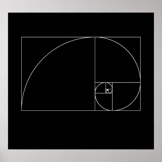 Fibonacci Spiral Poster (Framsidan)