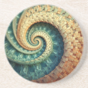 Fibonacci Spiral Sandstone Underlägg