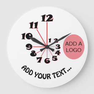 Fibonacci Spiral Stor Klocka