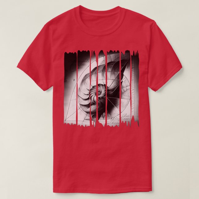 Fibonacci spiral t shirt (Design framsida)