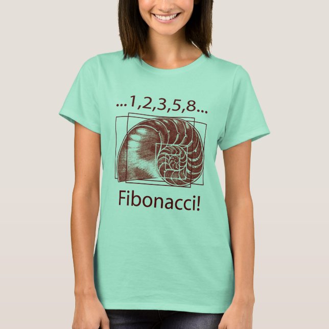 Fibonacci T Shirt (Framsida)