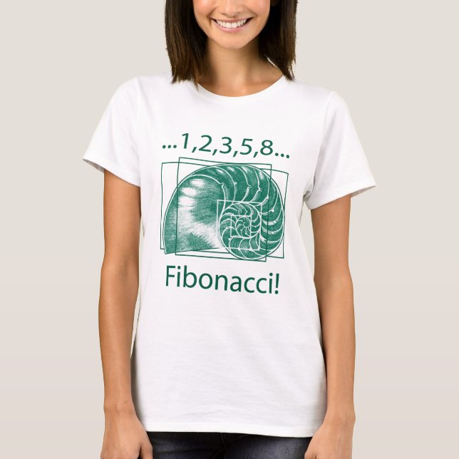 Fibonacci T Shirt (Framsida)