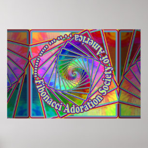 Fibonacci tillbedjansamhälle av den Amerika Poster