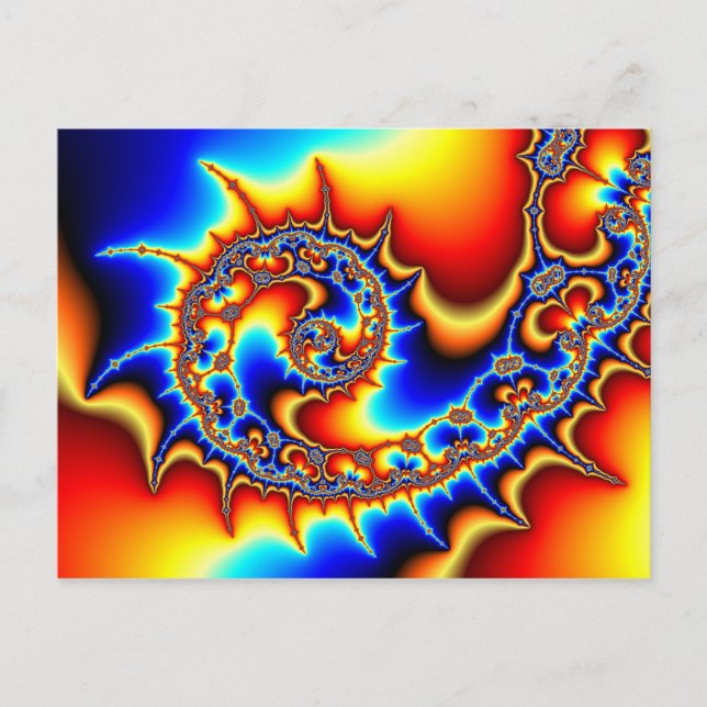 Fibonaccispikeral Vykort (Framsida)