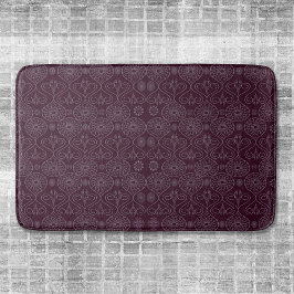 Fibrer av textilbläckfisk av vin, mönstrad badrumsmatta