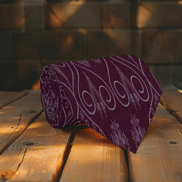 Fibrer av textilbläckfisk av vin, mönstrad slips