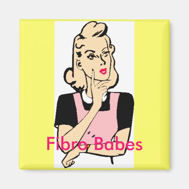 Fibro Babes Magnet (Framsidan)