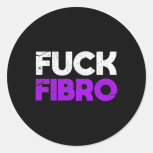 Fibro Fibromyalgia Fibromyositis Chronic Pain Grun Runt Klistermärke
