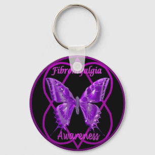 Fibro fjärilsnyckelring nyckelring