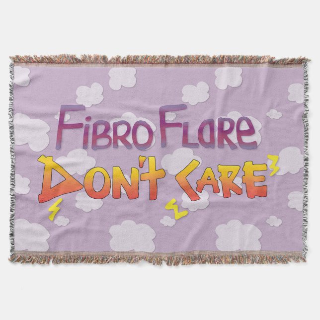 Fibro Flare bryr sig inte Filt (Framsidan)
