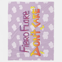 Fibro Flare bryr sig inte Fleecefilt