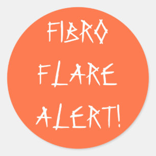 FIBRO FLARE-VARNING! - klistermärken