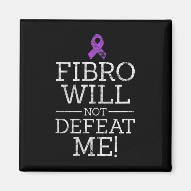 Fibro kommer inte att svika mig Fibromyalgia Aware Magnet (Framsidan)