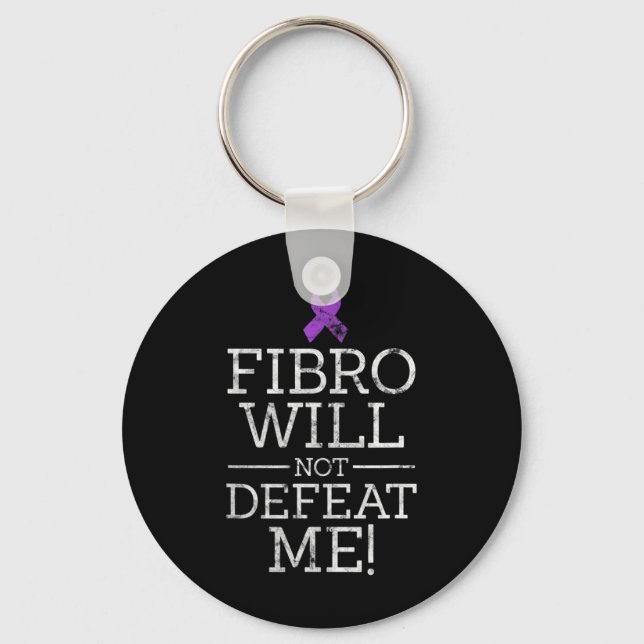 Fibro kommer inte att svika mig Fibromyalgia Aware Nyckelring (Framsida)