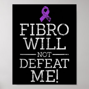 Fibro kommer inte att svika mig Fibromyalgia Aware Poster