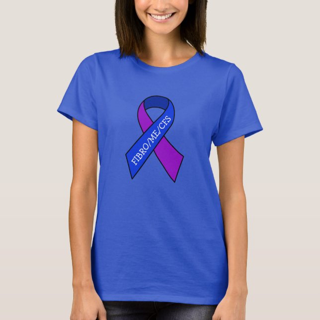 Fibro ME/CFS Chronic Fatigue Syndrome T-Shirt (Framsida)