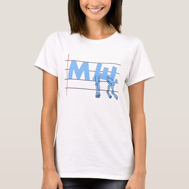 Fibro ME. CFS-medvetenhet T Shirt (Framsida)