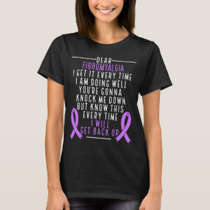 Fibro Warrior jag ska ta upp Fibromyalgia Awarenes T Shirt