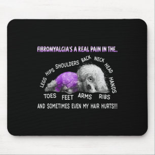 Fibromyalgi är en riktig bichon Frise Hund 1 Musmatta