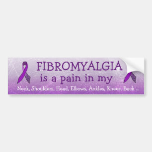 Fibromyalgi är en smärtsam del av ... Bumper Stick Bildekal
