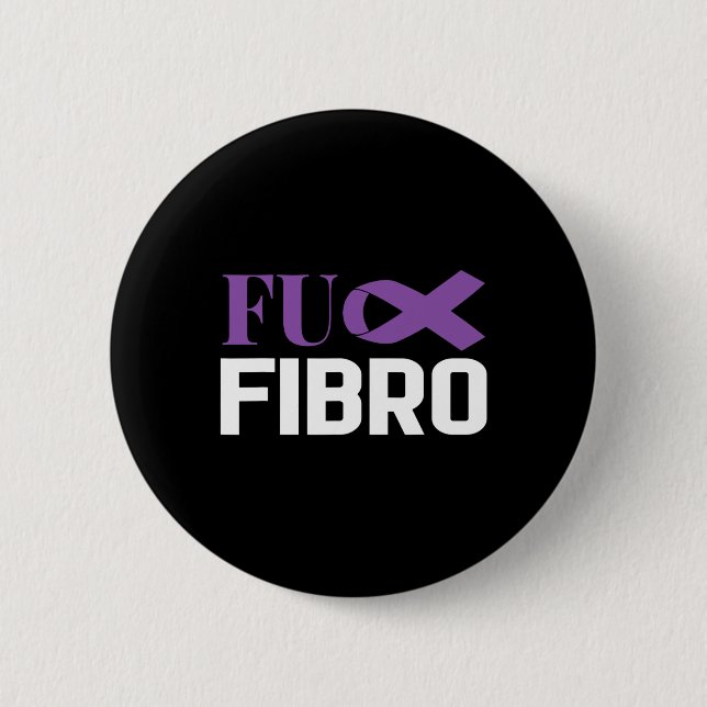 Fibromyalgi Fibro Medvetenhet Fighter 1  Knapp (Framsida)