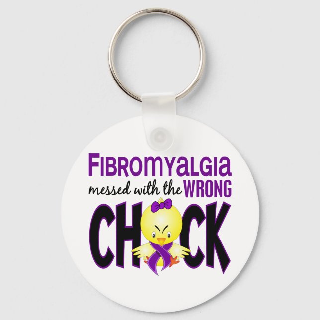 Fibromyalgi meddelades med fel Chick Nyckelring (Framsida)