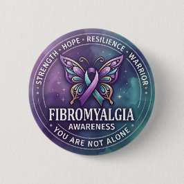 Fibromyalgi Medvetenhet Fjärilsband – Hopp Knapp