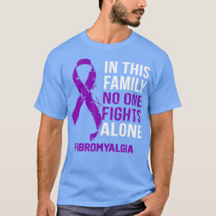 Fibromyalgi Medvetenhet ingen kämpar Ensam Hoppet T Shirt
