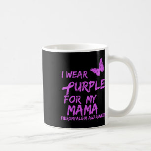 Fibromyalgi Medvetenhet om Bära Lila för min Mamma Kaffemugg