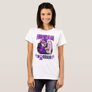 Fibromyalgi Warrior Tro och kamp T Shirt