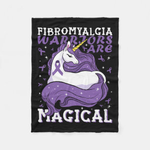 Fibromyalgi Warriors är Magic Unicorn Älskare s Fleecefilt