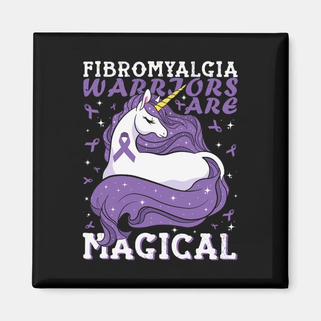 Fibromyalgi Warriors är Magic Unicorn Älskare s Magnet (Framsidan)