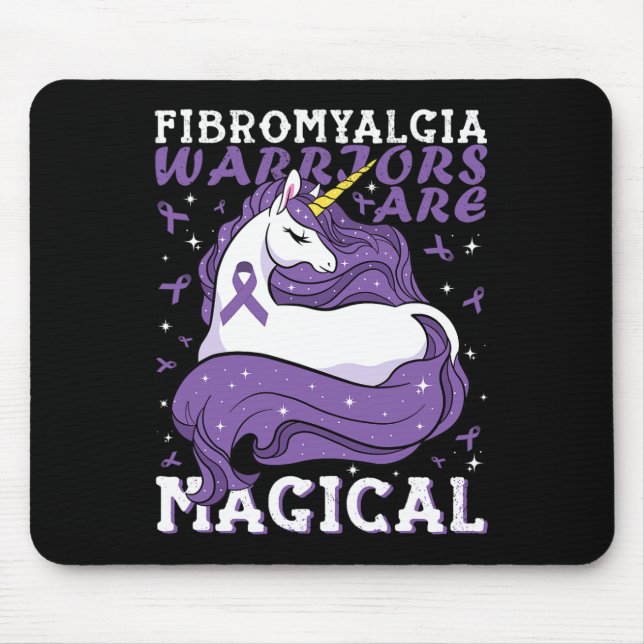 Fibromyalgi Warriors är Magic Unicorn Älskare s Musmatta (Framsidan)