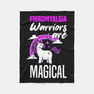 Fibromyalgi Warriors är Magic Unicorn Fibromya Fleecefilt
