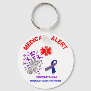 Fibromyalgia 2 och Rheumatoid artritnyckelring Nyckelring