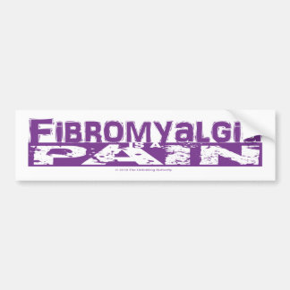 Fibromyalgia är en smärtsam Bumper Sticker Bildekal