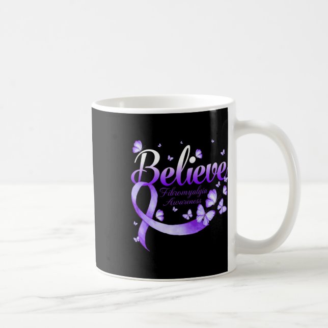 Fibromyalgia Awareness Butterfly 1 Kaffemugg (Höger)